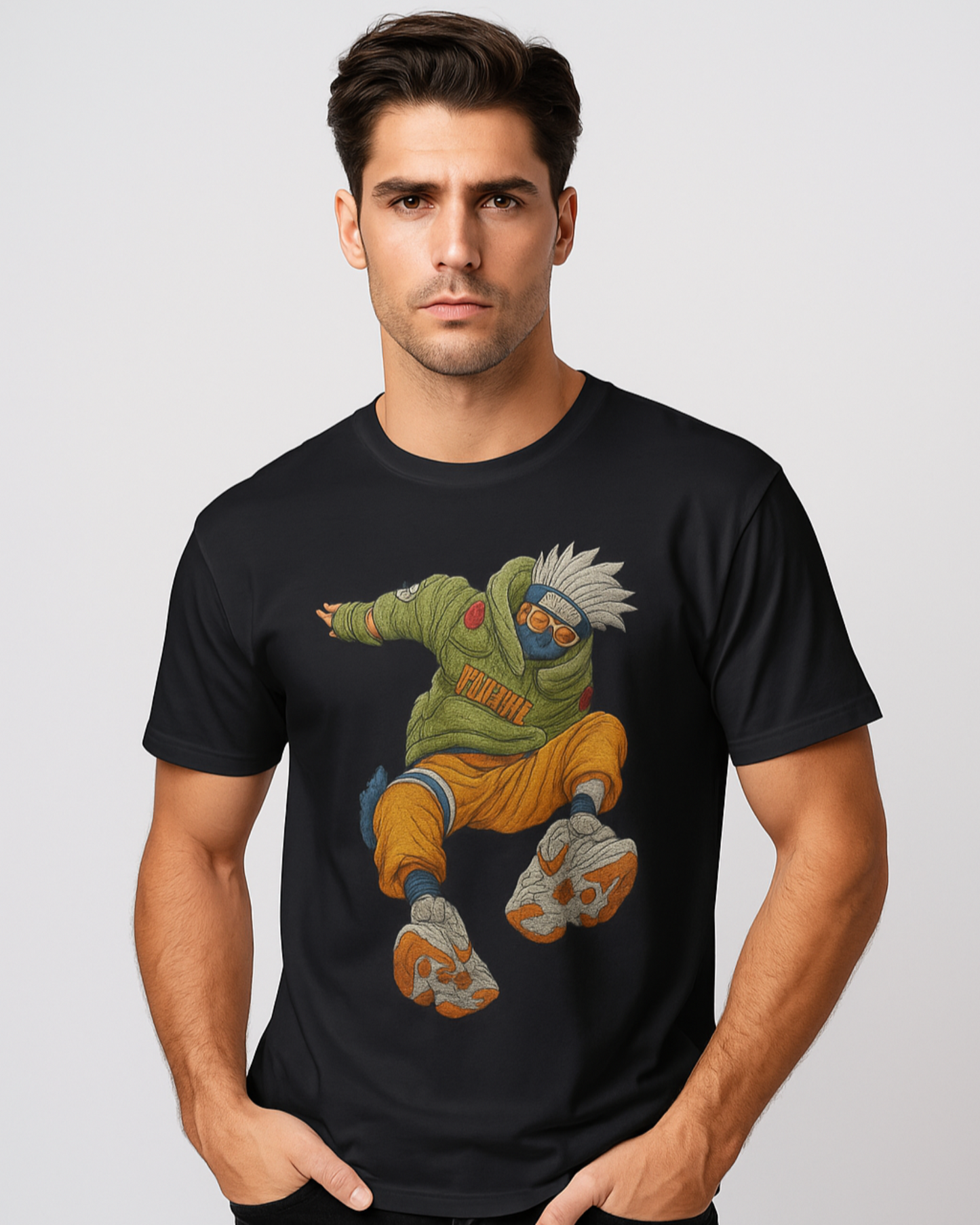 Men's Regular T-shirt Anime Print
