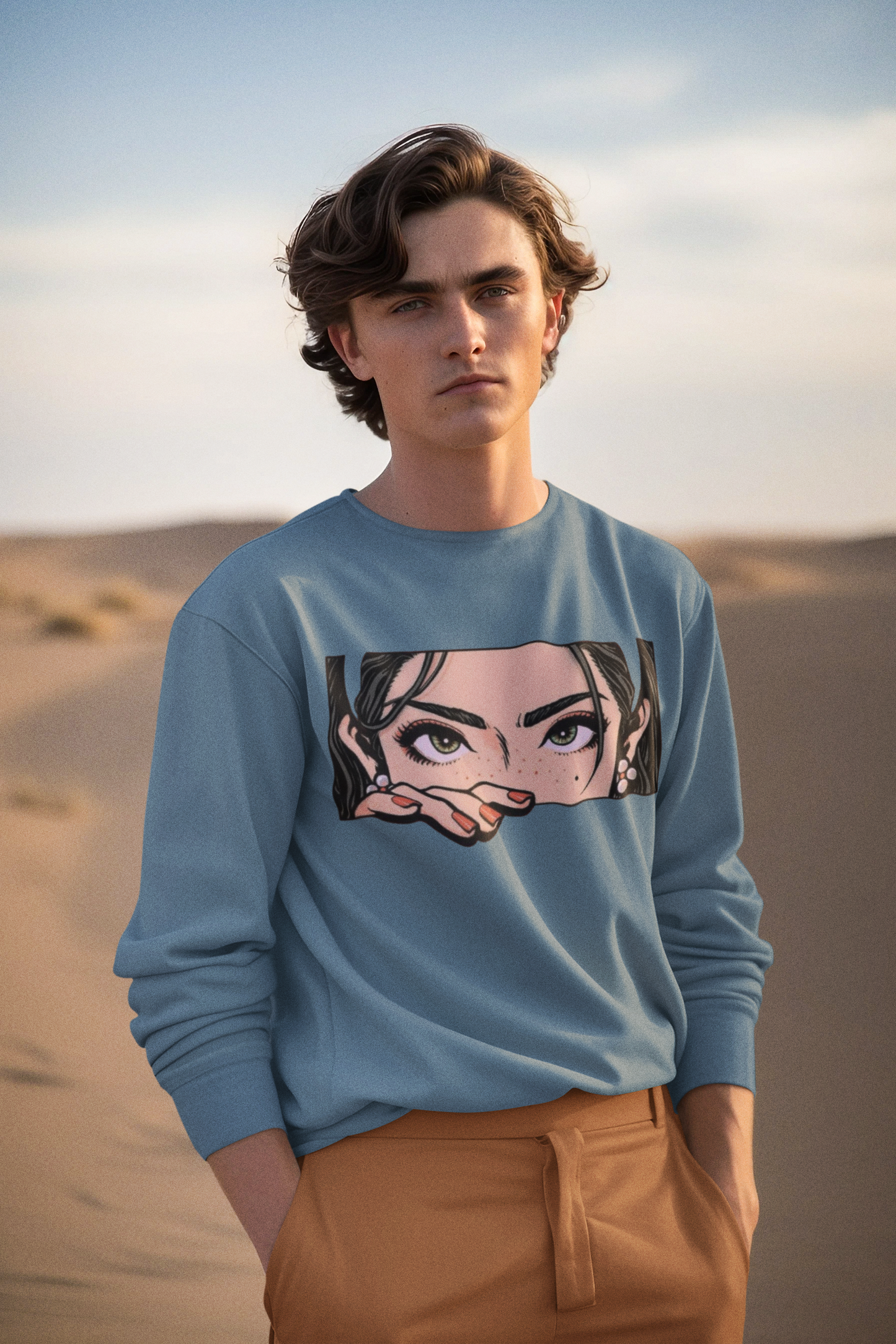 Premium 100% Cotton Fleece Sweatshirt – 350 GSM | Double Bio-Wash & Silicon Finish