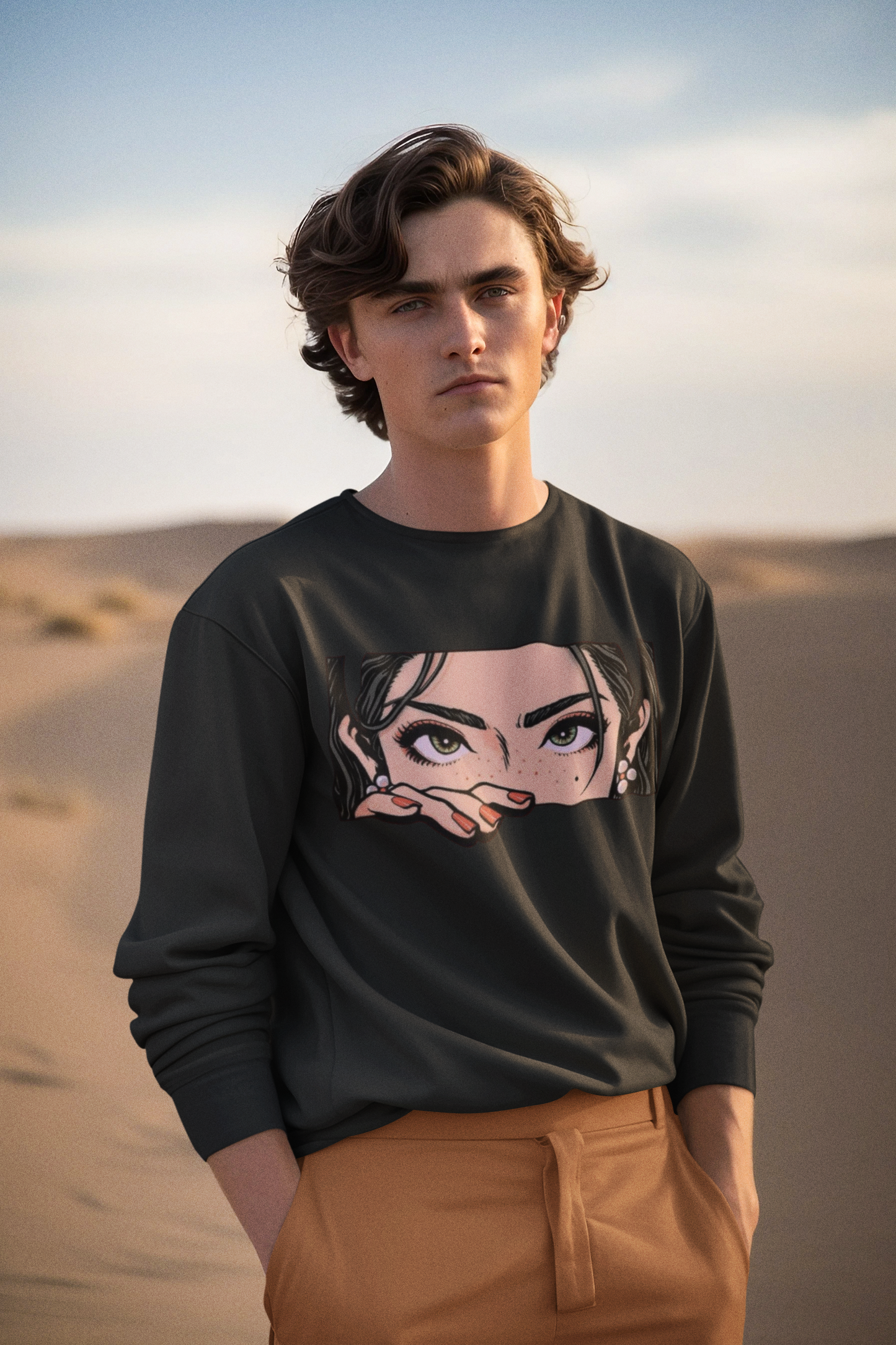 Premium 100% Cotton Fleece Sweatshirt – 350 GSM | Double Bio-Wash & Silicon Finish
