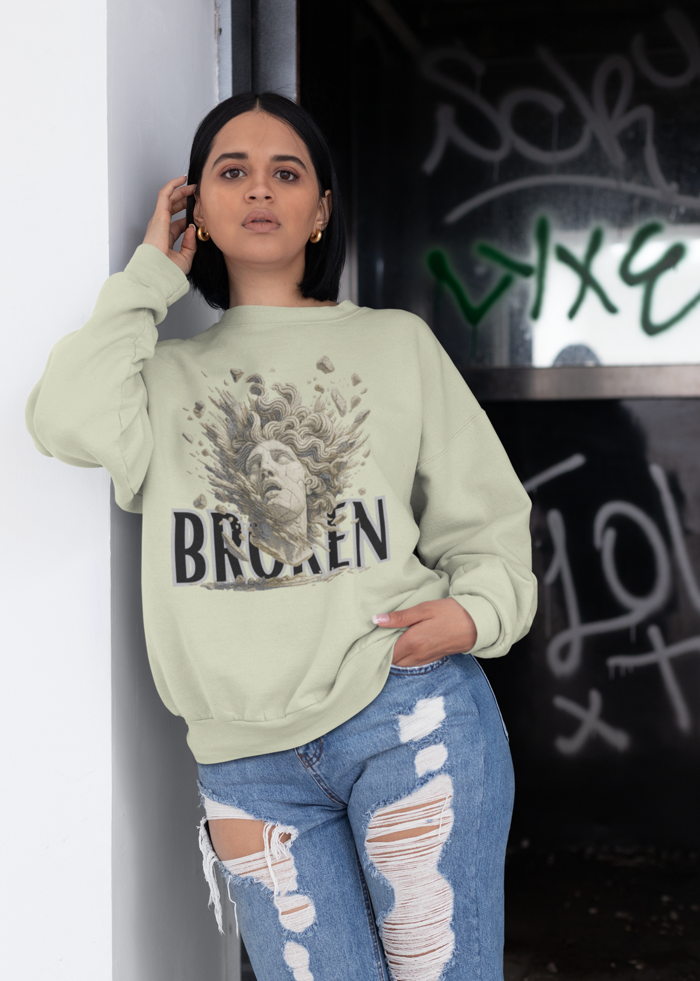 Premium 100% Cotton Fleece Sweatshirt – 350 GSM | Double Bio-Wash & Silicon Finish